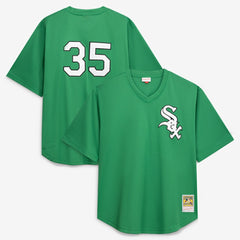 Frank Thomas Chicago White Sox Profile Big & Tall Cooperstown Collection Mesh Batting Practice Jersey - Kelly Green - MLB Lifestyle