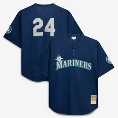 Seattle Mariners Mitchell & Ness Big & Tall Cooperstown Collection Mesh Batting Practice Jersey - Navy - Mitchell & Ness Sale
