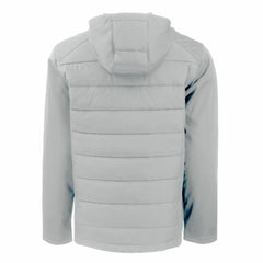 Detroit Lions Cutter & Buck Evoke PrimaLoft Hybrid Eco Softshell Recycled Full-Zip Hooded Jacket Gray