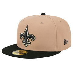 New Orleans Saints New Era Logo Main 59FIFTY Fitted Hat Tan