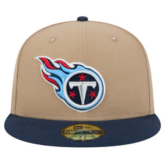 Tennessee Titans New Era Logo Main 59FIFTY Fitted Hat Tan