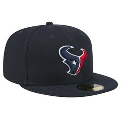 Houston Texans New Era Main 59FIFTY Fitted Hat Navy