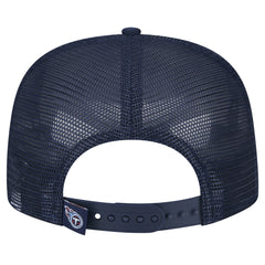 Tennessee Titans New Era Youth Distressed 9FIFTY A-Frame Snapback Hat White/Navy