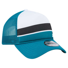 Jacksonville Jaguars New Era Youth Sport Night Color Block 9FORTY A-Frame Trucker Adjustable Hat Teal