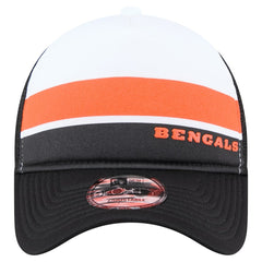 Cincinnati Bengals New Era Preschool Sport Night Color Block 9FORTY A-Frame Trucker Adjustable Hat Black