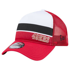 San Francisco 49ers New Era Preschool Sport Night Color Block 9FORTY A-Frame Trucker Adjustable Hat Scarlet