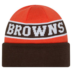 Cleveland Browns New Era Youth Active Reversible Cuffed Knit Hat Brown
