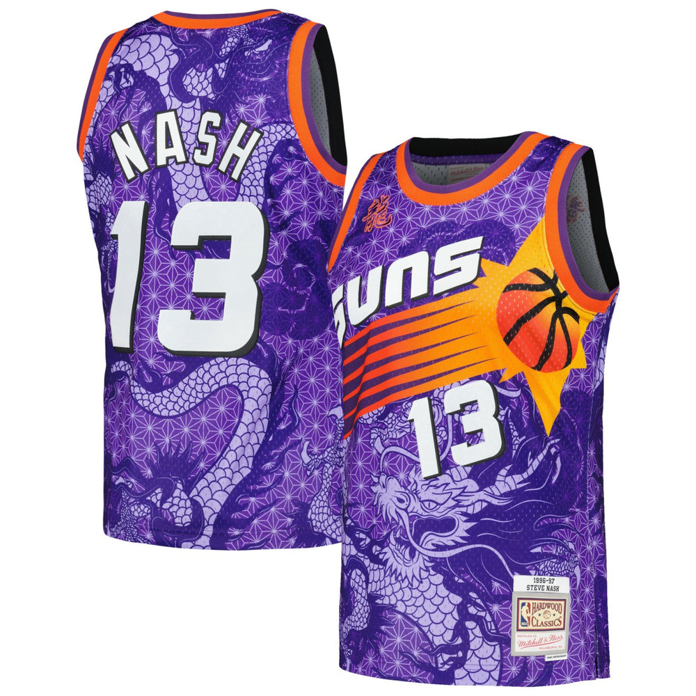 Steve Nash Phoenix Suns 1996/97 Hardwood Classics Asian Heritage 6.0 Swingman Throwback Player Jersey Purple | Mitchell & Ness