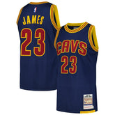 LeBron James Cleveland Cavaliers 2015/16 Hardwood Classics Authentic Jersey for sale Navy | Mitchell & Ness Lifestyle