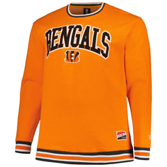 Cincinnati Bengals New Era Big & Tall Pullover Sweatshirt Orange