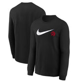 Toronto Raptors Youth Swoosh Long Sleeve T-Shirt Black | Nike outlet