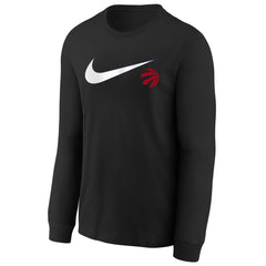 Toronto Raptors Youth Swoosh Long Sleeve T-Shirt Black | Nike outlet