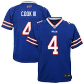 Nike James Cook III Buffalo Bills Youth Game Jersey Royal
