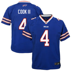 Nike James Cook III Buffalo Bills Youth Game Jersey Royal