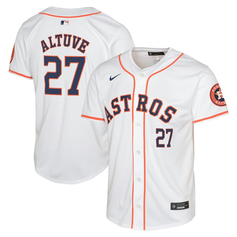 Jose Altuve Houston Astros Nike Youth Home Limited Player Jersey - White - Nike Discount