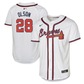 Matt Olson Atlanta Braves Nike Youth Home Limited Player Jersey - White - Nike Sale