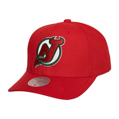 New Jersey Devils Mitchell & Ness Team Ground Pro Adjustable Hat - Red - NHL 201148377
