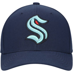 Seattle Kraken Mitchell & Ness Team Ground Pro Adjustable Hat - Deep Sea Blue - NHL 201148390