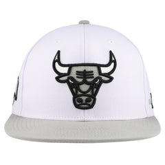 Chicago Bulls Core Snapback Hat White | Mitchell & Ness US
