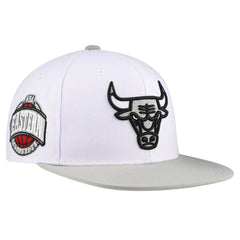 Chicago Bulls Core Snapback Hat White | Mitchell & Ness US