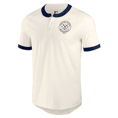 Houston Astros Darius Rucker Collection by Fanatics Henley Raglan T-Shirt - White - Fanatics Lifestyle