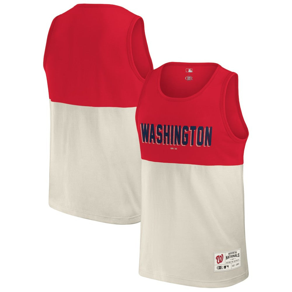 Washington Nationals Darius Rucker Collection by Fanatics Colorblock Tank Top - Red - Fanatics Discount