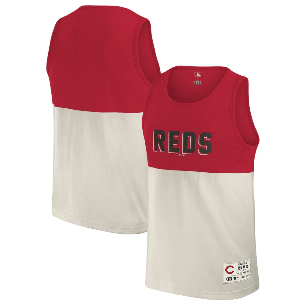 Cincinnati Reds Darius Rucker Collection by Fanatics Colorblock Tank Top - Red - Fanatics on Sale