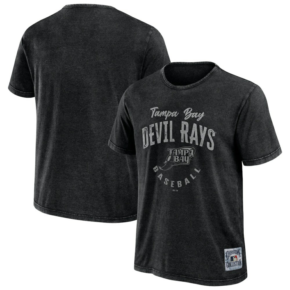Tampa Bay Rays Darius Rucker Collection by Fanatics Cooperstown Collection Washed T-Shirt - Black - Fanatics Sale