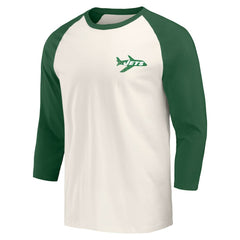 Fanatics New York Jets Darius Rucker Collection Raglan 3/4 Sleeve T-Shirt Kelly Green/White