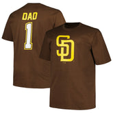 San Diego Padres Profile Big & Tall #1 Dad T-Shirt - Brown - MLB Lifestyle