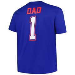 Philadelphia Phillies Profile Big & Tall #1 Dad T-Shirt - Royal - MLB Discount