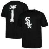 Chicago White Sox Profile Big & Tall #1 Dad T-Shirt - Black - MLB Discount