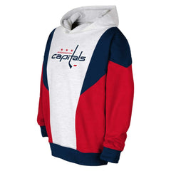 Washington Capitals Youth Champion League Fleece Pullover Hoodie - Ash/Navy - NHL 201156892