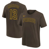Manny Machado San Diego Padres Nike Youth Name & Number T-Shirt - Brown - Nike Online