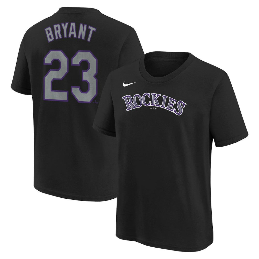 Kris Bryant Colorado Rockies Nike Youth Name & Number T-Shirt - Black - Nike Lifestyle