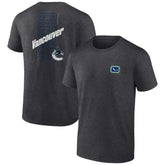 Vancouver Canucks Fanatics Backbone T-Shirt - Heather Charcoal - NHL 201159013