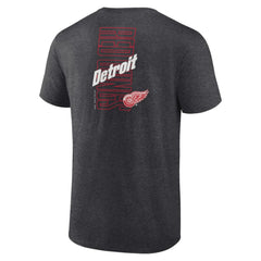 Detroit Red Wings Fanatics Backbone T-Shirt - Heather Charcoal - NHL 201159032