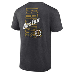 Boston Bruins Fanatics Backbone T-Shirt - Heather Charcoal - NHL 201159035