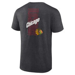 Chicago Blackhawks Fanatics Backbone T-Shirt - Heather Charcoal - NHL 201159037
