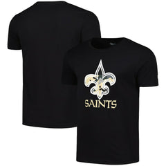 New Orleans Saints New Era Camo Logo T-Shirt Black