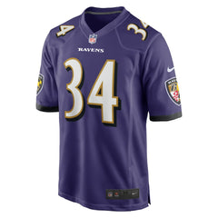 Nike Keaton Mitchell Baltimore Ravens Game Jersey Purple