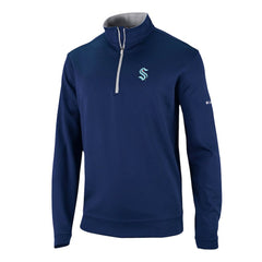 Seattle Kraken Columbia Wickham Hills Omni-Wick Quarter-Zip Jacket - Deep Sea Blue - NHL 201165231