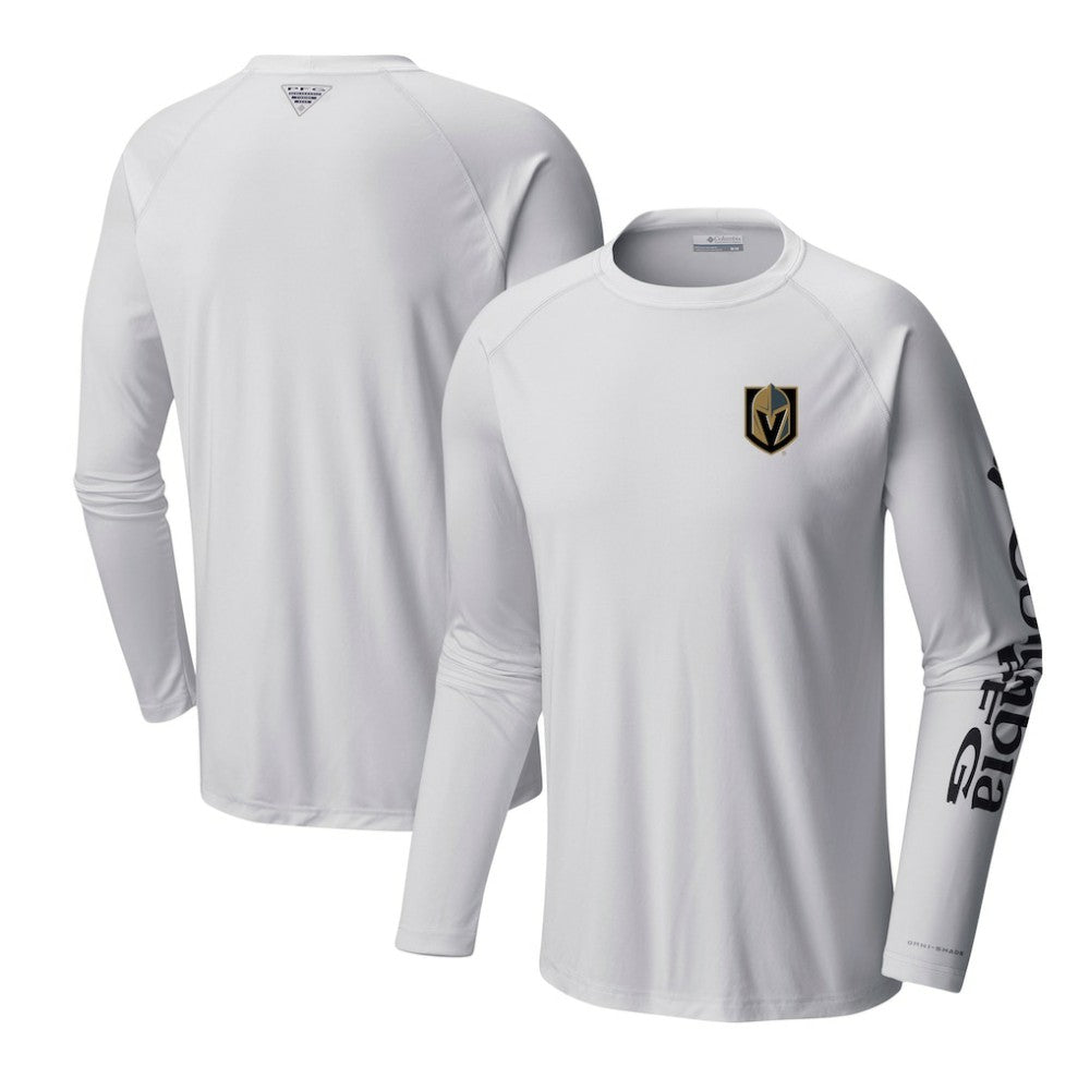 Vegas Golden Knights Columbia Terminal Tackle Omni-Shade Raglan Long Sleeve T-Shirt - White - NHL 201165256