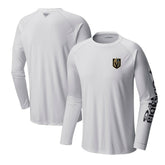 Vegas Golden Knights Columbia Terminal Tackle Omni-Shade Raglan Long Sleeve T-Shirt - White - NHL 201165256