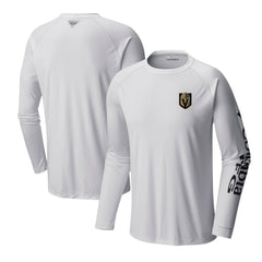 Vegas Golden Knights Columbia Terminal Tackle Omni-Shade Raglan Long Sleeve T-Shirt - White - NHL 201165256