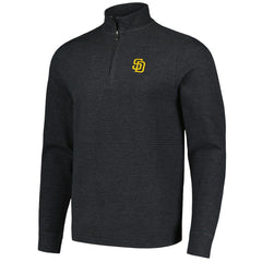 San Diego Padres Vineyard Vines Saltwater Quarter-Zip Jacket - Black - MLB Discount