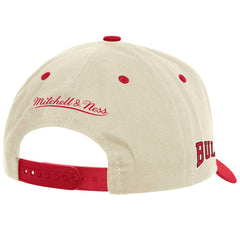 Chicago Bulls Game On Two-Tone Pro Crown Adjustable Hat Cream | Mitchell & Ness US