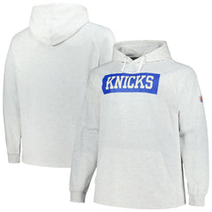New York Knicks Big & Tall Raglan Tri-Blend Pullover Hoodie Ash | Fanatics Lifestyle