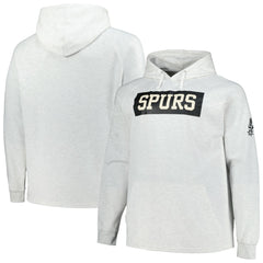 San Antonio Spurs Big & Tall Raglan Tri-Blend Pullover Hoodie Ash | Fanatics Lifestyle