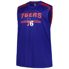 Philadelphia 76ers Big & Tall Birdseye Muscle Tank Top Royal | Fanatics for sale